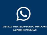 Install WhatsApp for PC Windows 8.1 Free Download